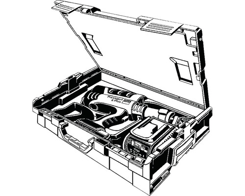 Pressbackenwerkzeug im Werkzeugkoffer