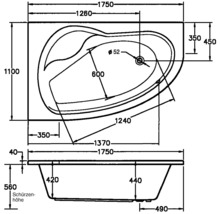Whirlpool OTTOFOND Poel 110 x 175 cm weiß glänzend 55350-thumb-6 Whirlpool OTTOFOND Poel 110 x 175 cm weiß glänzend 55350-thumb-6