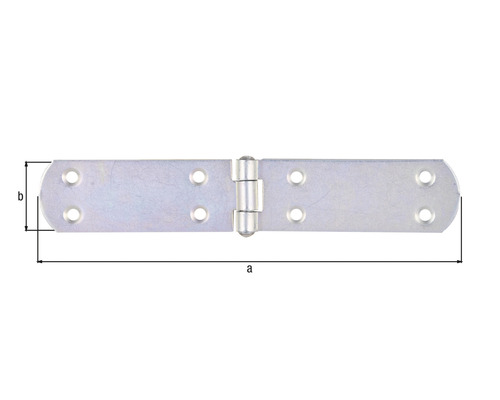 Einsteckband mit Skizze zur Größenansicht