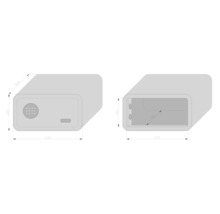Möbeltresor Basi mySafe 430 schwarz mit Elektronikschloss und Fingerprint-thumb-2 Möbeltresor Basi mySafe 430 schwarz mit Elektronikschloss und Fingerprint-thumb-2