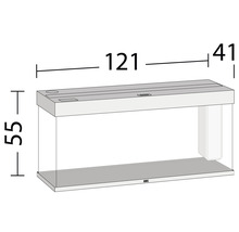 Aquarium Juwel Rio 240 mit LED-Beleuchtung, Pumpe, Filter, Heizer ohne Unterschrank grau-thumb-3