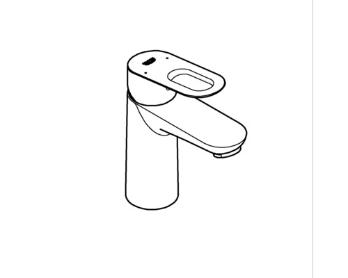 Zeichnung einer Waschtischarmatur