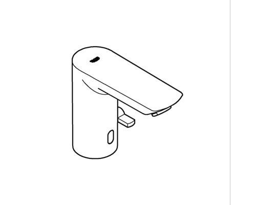 Waschtischarmatur als schematische Darstellung