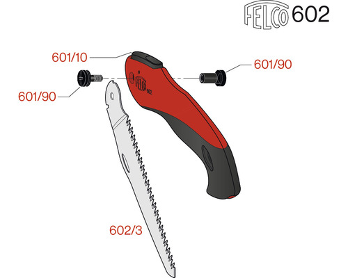 Felco 602 Ersatzteile Übersicht