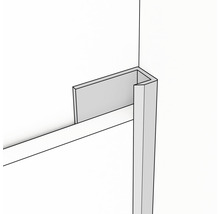 Aluminium U-Profil silber matt 6x5,5x18x2600 mm-thumb-2
