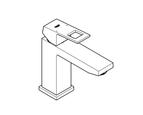 Skizze einer Armatur für ein Waschbecken