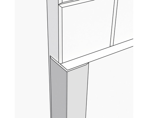 Detailansicht einer Ecke einer Baukonstruktion