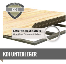 KDI Unterleger mit 40 x 60 Millimeter Fundament Balken