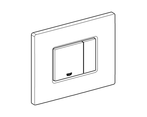 Toilettenspülplatte mit zwei Tasten von Grohe
