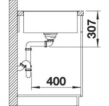 Spüle Blanco AXIA III XL 6 S-F 990 x 500 mm vulkangrau 527237