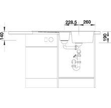 Spüle Blanco ZIA 6 S 1000 x 500 mm softweiß 527206