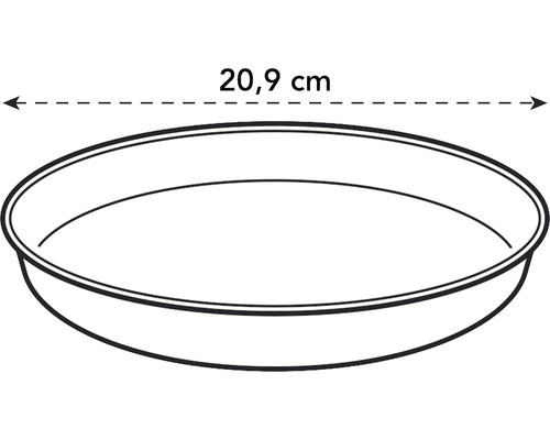 Pflanzenuntersetzer mit Durchmesser 20,9 cm