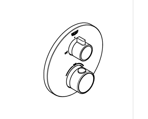 Grohe Logo Thermostatarmatur zur Wandmontage