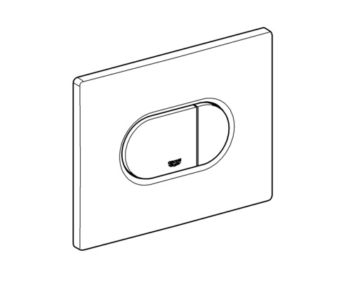Toilettenspülplatte mit Zweimengentechnik