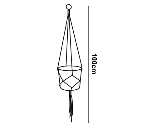 Hängender Blumentopfhalter mit einer Länge von 100 cm