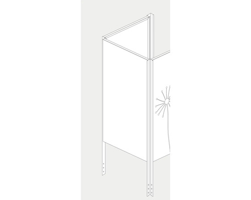 Windschutzwand mit Löwenzahnmuster für den Aussenbereich