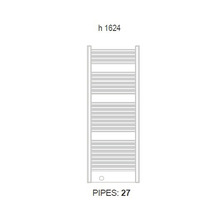 Sanotechnik Designheizkörper Graz 1624x590 mm weiß mit Mittelanschluss