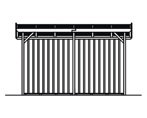 Abbildung eines Geräteschuppens