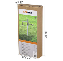 Verpackung eines Soluna Erdspießes mit einem Durchmesser von 20 bis 28 Millimetern