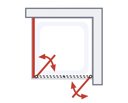 Illustration der flexiblen Montage eines Rollos