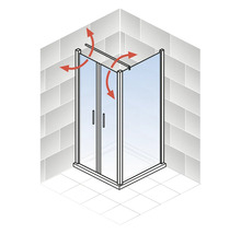 Duschtür mit Seitenwand mit SCHULTE ExpressPlus Garant 2.0 80 x 80 cm Profil schwarz Klarglas Schmutzabweisende Glasbeschichtung Türanschlag links Seitenwandanschlag rechts-thumb-3 Duschtür mit Seitenwand mit SCHULTE ExpressPlus Garant 2.0 80 x 80 cm Profil schwarz Klarglas Schmutzabweisende Glasbeschichtung Türanschlag links Seitenwandanschlag rechts-thumb-3
