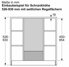 Kaminverlängerung Bosch 450 - 854 mm schwarz DWZ1IB6K1