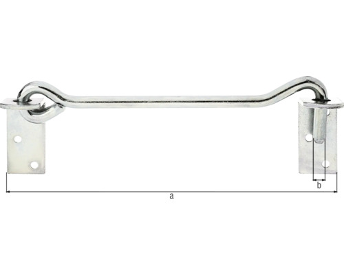 Türhaken mit Öse zur Befestigung von Türen und Toren