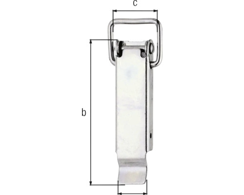 Verstellbarer Knebelverschluss mit Maßangaben