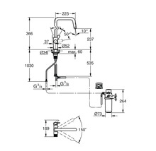 Küchenarmatur mit Filterfunktion GROHE GROHE Blue Pure chrom glänzend 30596000-thumb-2