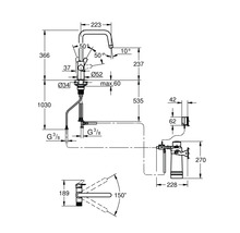 Küchenarmatur mit Filterfunktion GROHE GROHE Blue Pure chrom glänzend 30594000-thumb-1