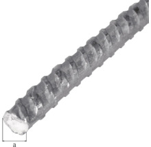Rundstange geriffelt Stahl Ø 12 mm, 1 m-thumb-1