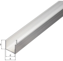 U-Profil Alu natur 15x15x1,5 mm, 2,6 m-thumb-1