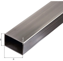 Rechteckrohr Stahl 40x20x2 mm, 2 m-thumb-1