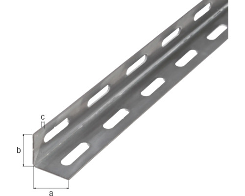 Winkelprofil aus Metall mit Lochung