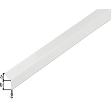 Winkelprofil PVC weiß glänzend selbstklebend 20x20x1,5 mm, 2,6 m-thumb-1