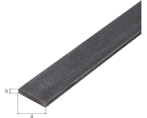 Flachstahl mit Maßangaben