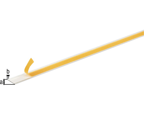Kunststoff-Sockelleiste mit Klebestreifen