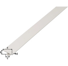 H-Profil PVC weiß, 25x4x1 mm, 2,6 m-thumb-1