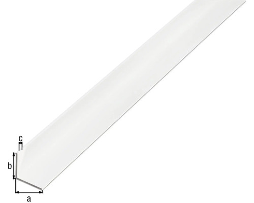 Kunststoff Eckprofil mit Maßangaben