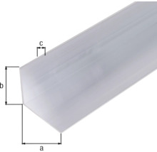 Aluminium Winkelprofil mit Maßangaben