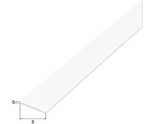 Kunststoff Flachleiste mit Maßangaben
