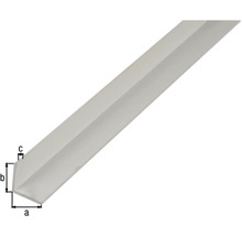 Winkelprofil Alu weiß 15x15x1 mm, 2,6m