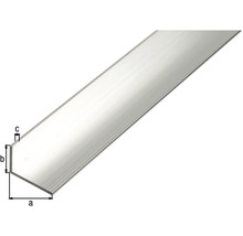 Aluminium Winkelprofil mit Maßangaben