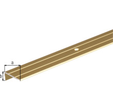 Treppenprofil Alu gold eloxiert 24,5x10x1,5 mm, 1 m-thumb-1