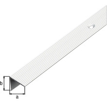 Treppenprofil Alu silber eloxiert 21x21x1,8 mm, 1 m-thumb-1