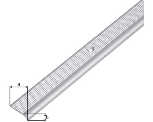 Aluminium Treppenkantenprofil mit Schraublöchern