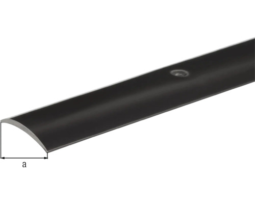 Halbrunde Kunststoffleiste mit Schraubloch