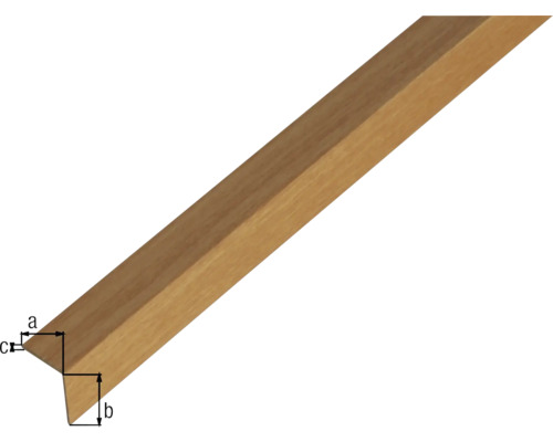 Holzleiste im Querschnitt mit Maßangaben