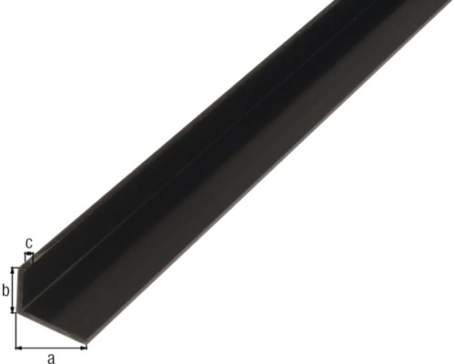 Winkeleisen aus Stahl mit Maßangaben