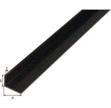 Winkelprofil PVC schwarz 25x20x2 mm, 2 m-thumb-1